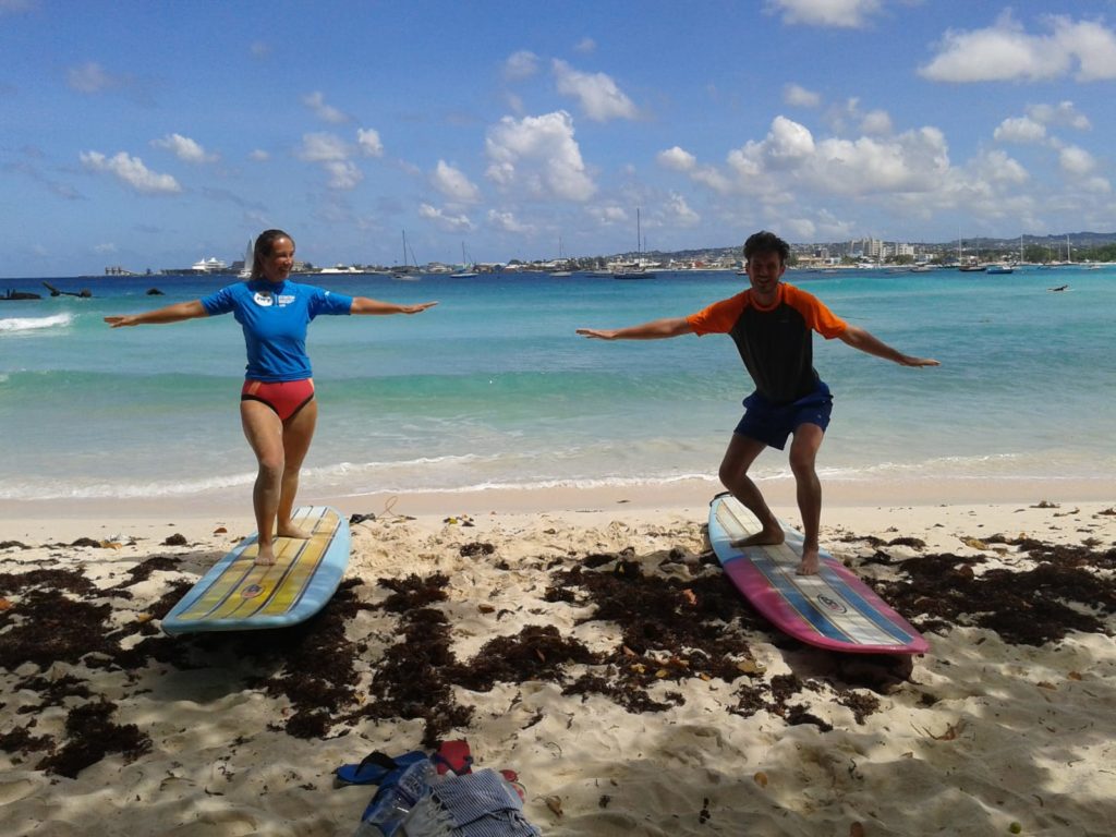 Learn to surf and SUP at popular spots with kiteboarding barbados